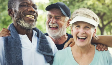 photo of a group of seniors laughing together
