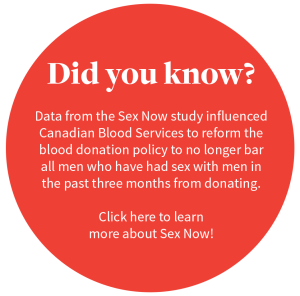 Sex Now survey influenced blood donation criteria reform